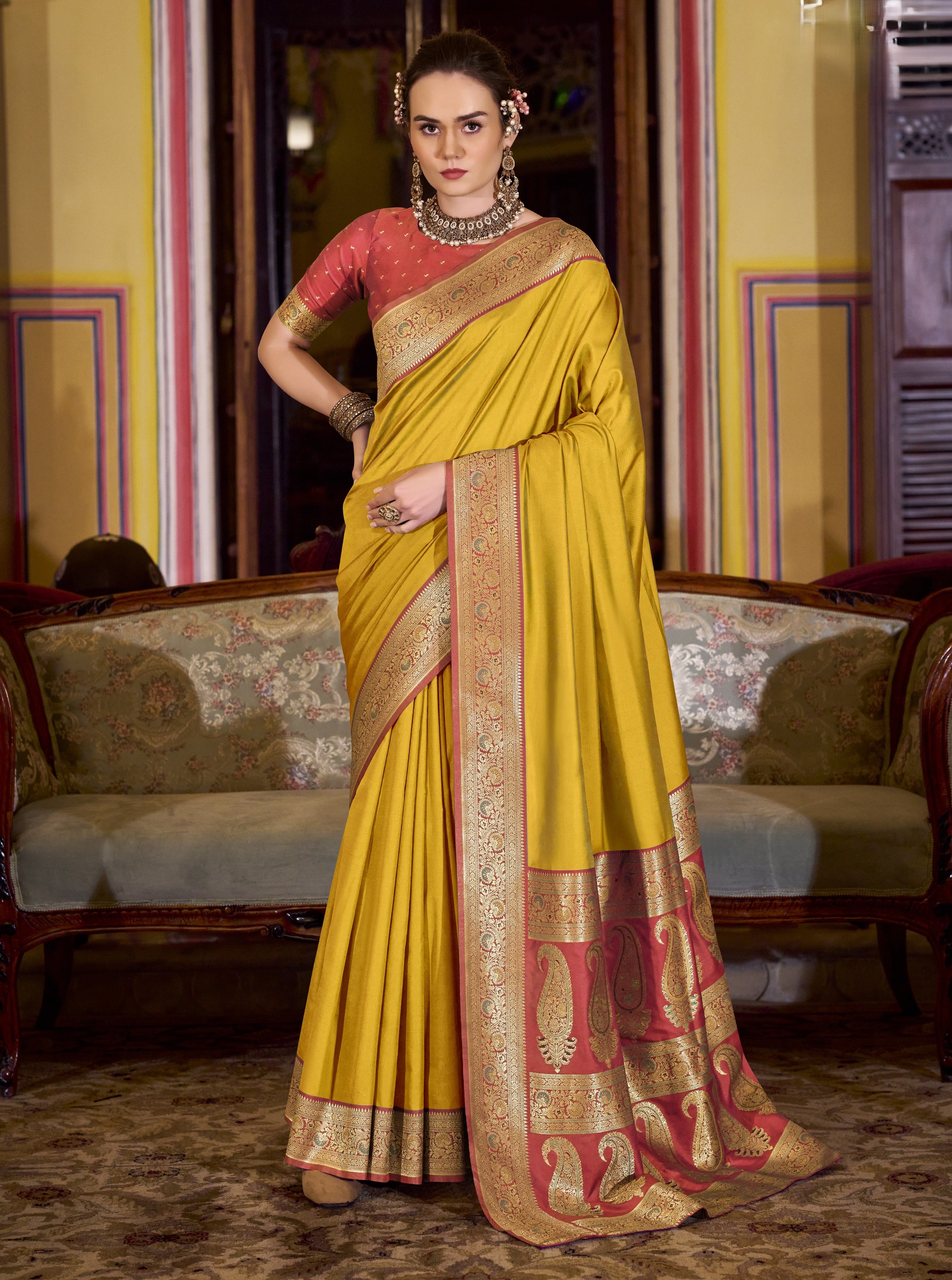 Soft Silk Saree with Elegant Drape – Available in 8 Shades