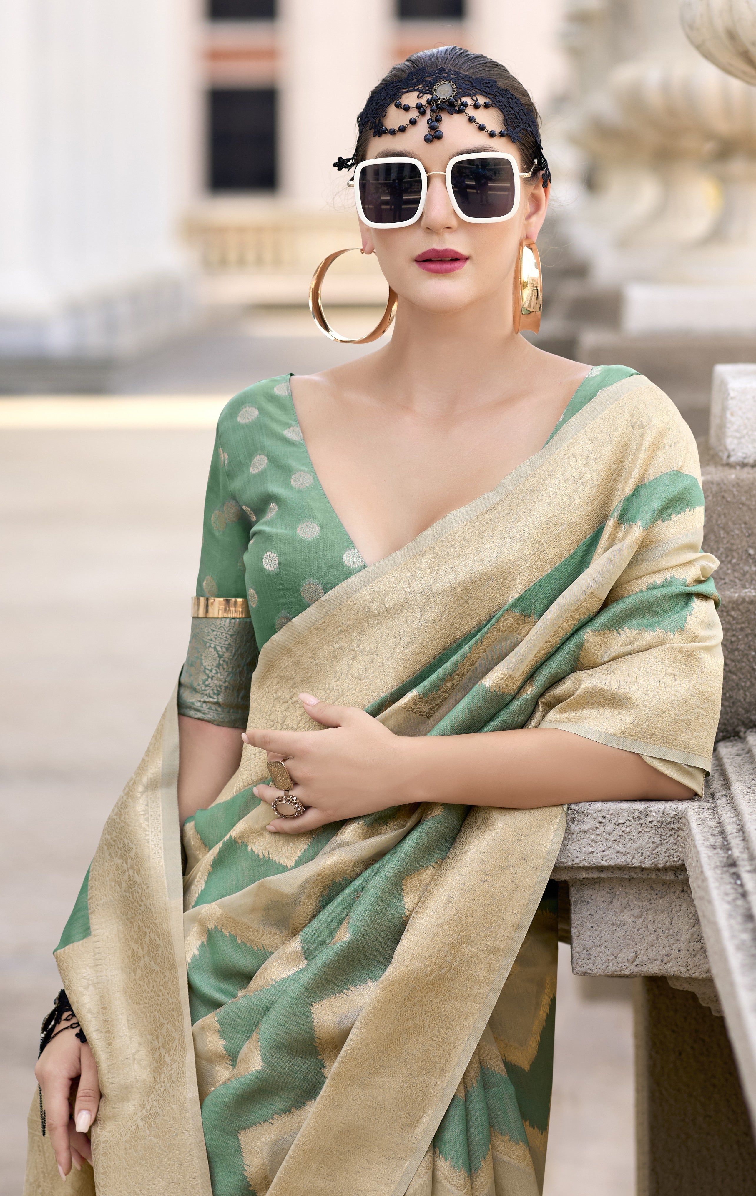 Renault Silk Cotton Linen Saree – Luxurious Collection in 6 Elegant Shades