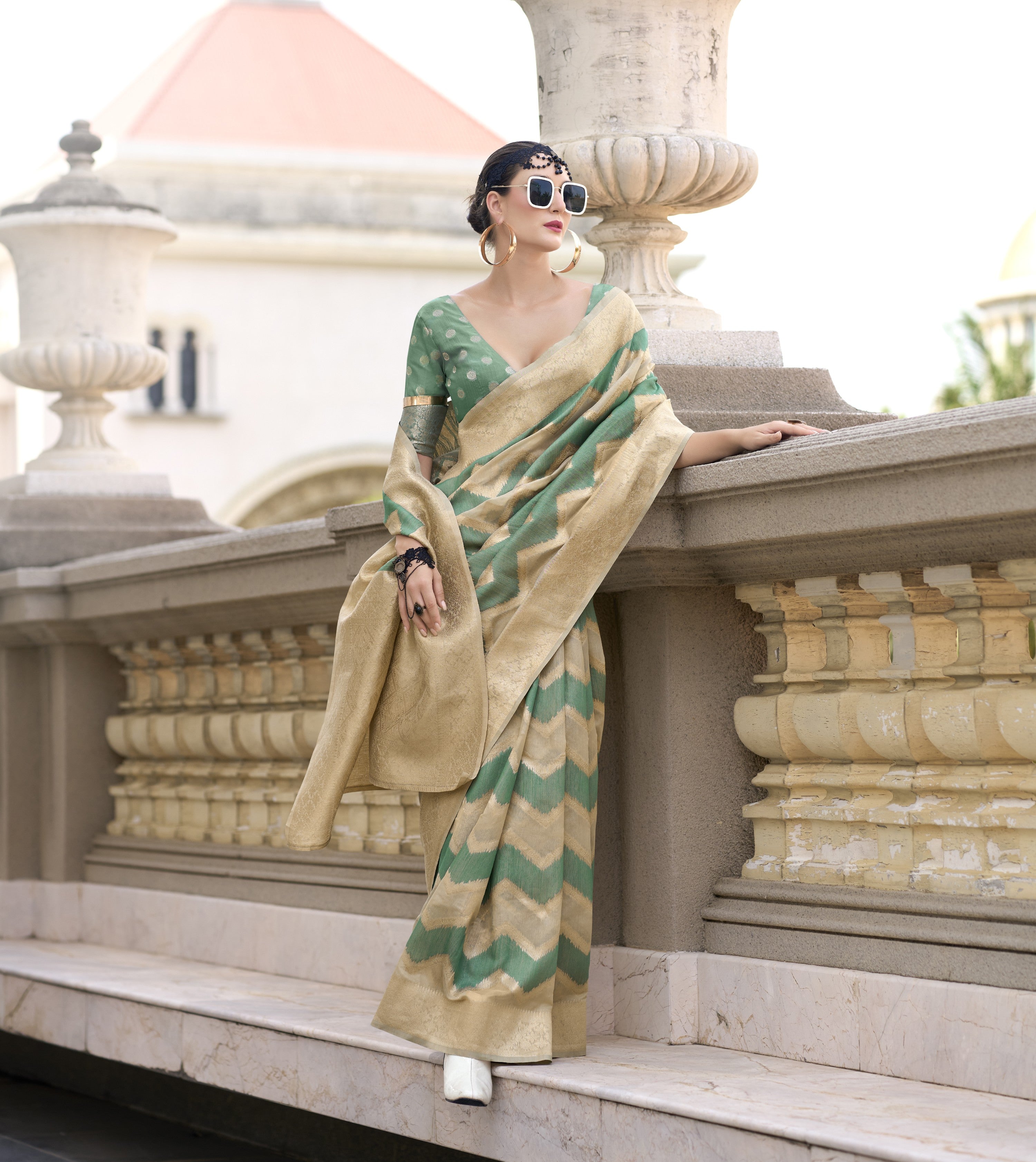 Renault Silk Cotton Linen Saree – Luxurious Collection in 6 Elegant Shades