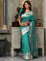 Banarasi Silk Saree with Blouse Piece – 6 Vibrant Shades