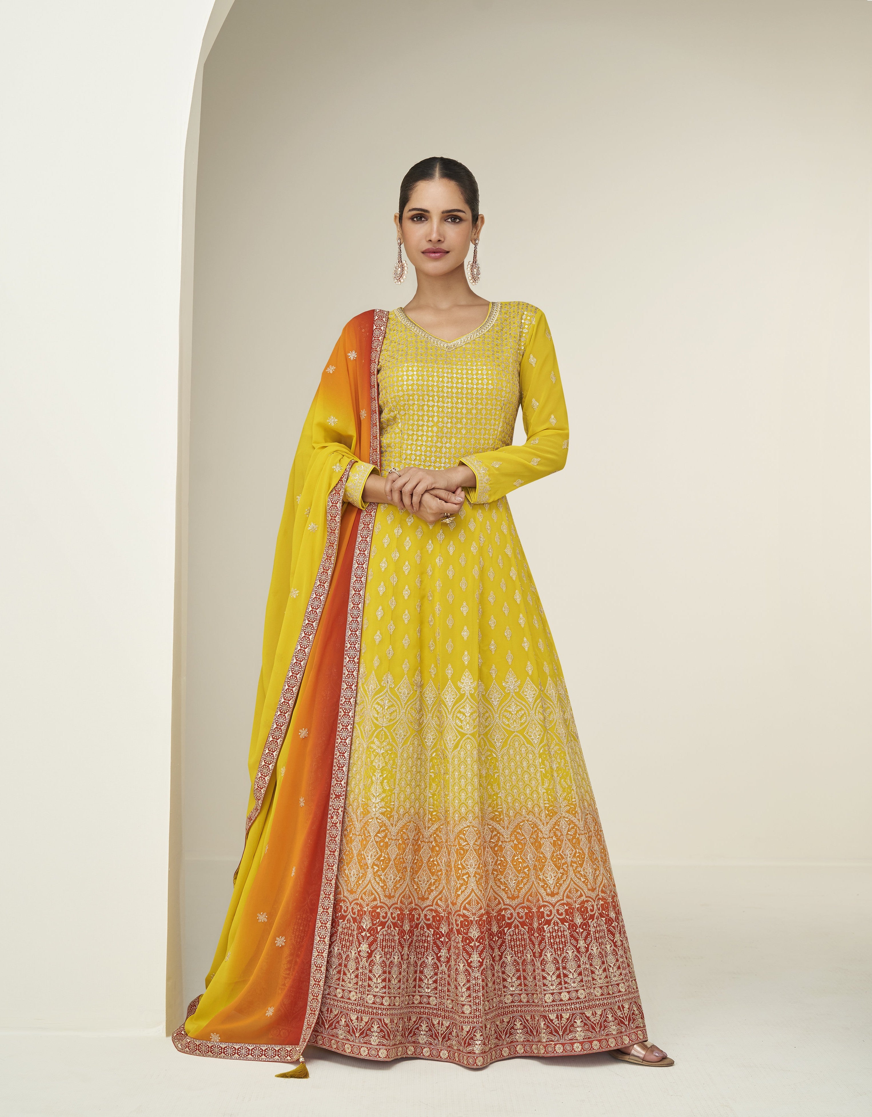 Premium Georgette Suit Set with Dupatta – Elegant Festive & Party Wear