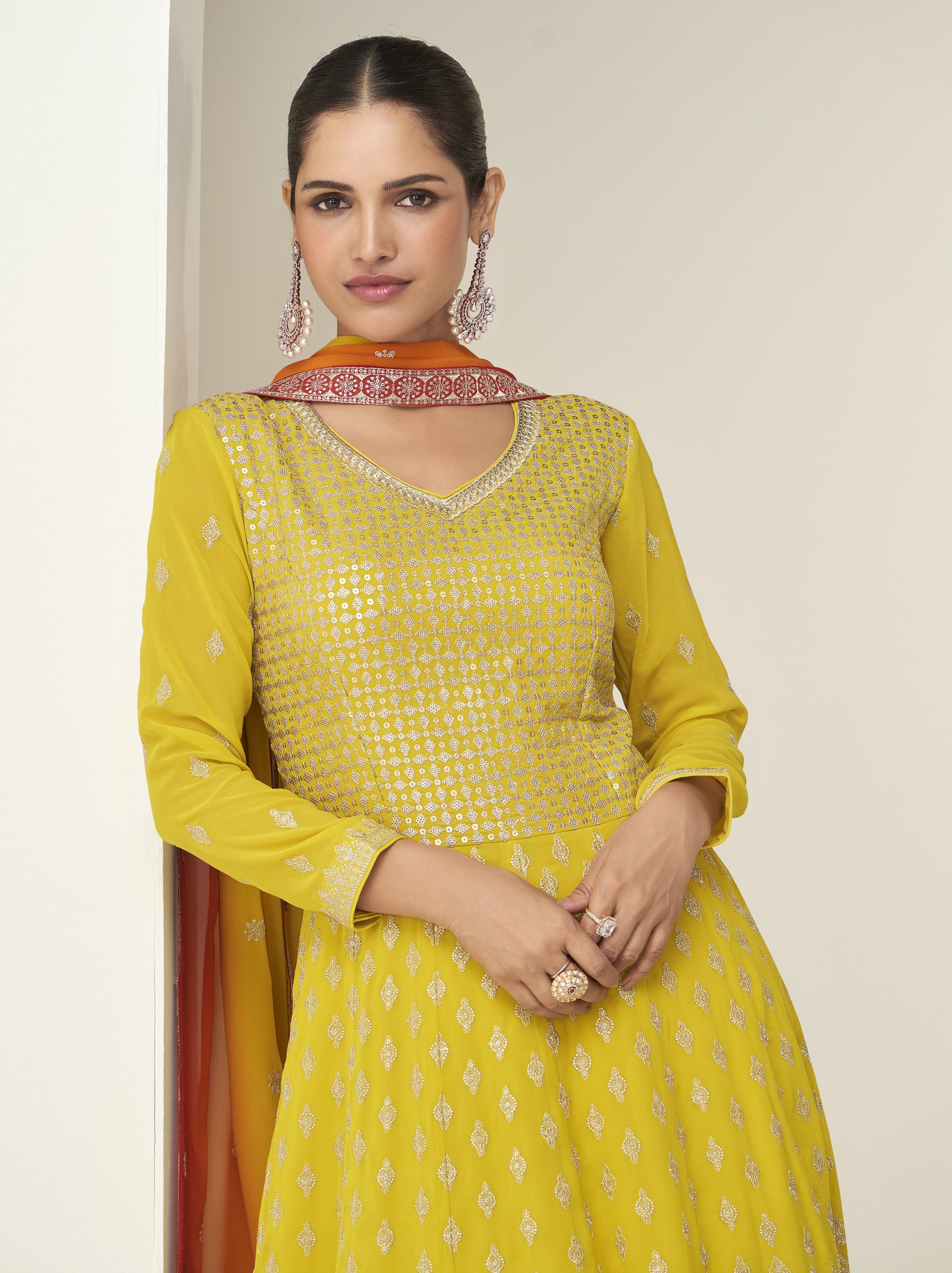 Premium Georgette Suit Set with Dupatta – Elegant Festive & Party Wear