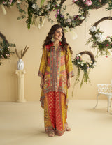 Digital Crepe Silk Mirror Work Coord Set