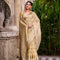 Royal Gold Tissue Saree with Zari Weaving & Unstitched Blouse | Aakriti Couture