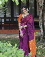 Exclusive Lilan Soft Cotton Saree – Charmful Slab Weaving Saree